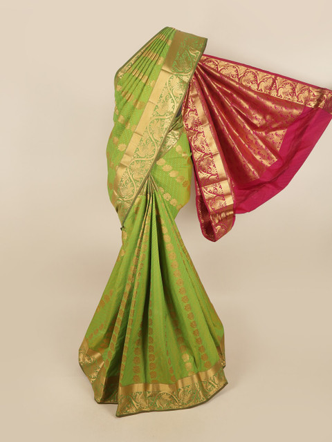 

Pothys Women Green Woven Design