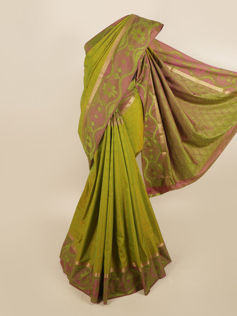 

Pothys Women Green Woven Design