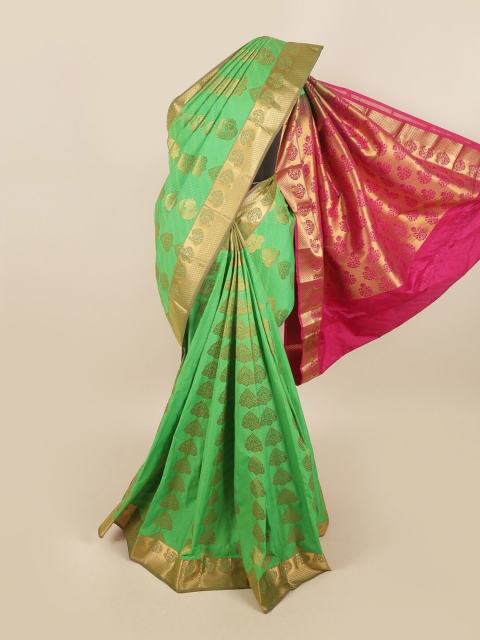 

Pothys Women Green Woven Design