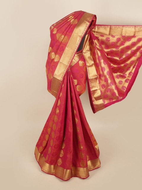 

Pothys Women Red Woven Design, Pink