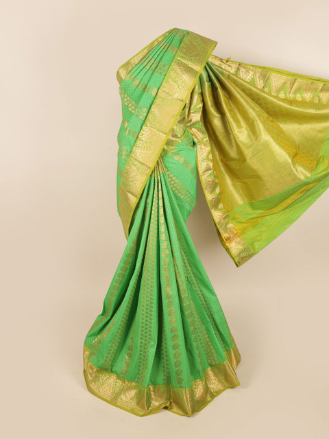 

Pothys Women Green Woven Design