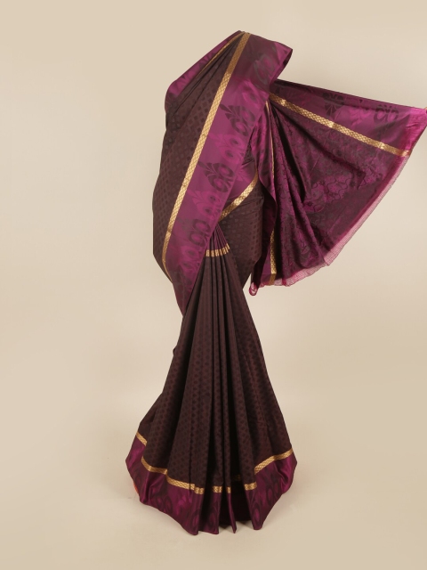 

Pothys Women Coffee Brown Woven Design