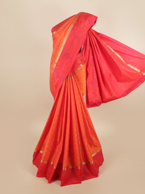 

Pothys Women Orange Woven Design