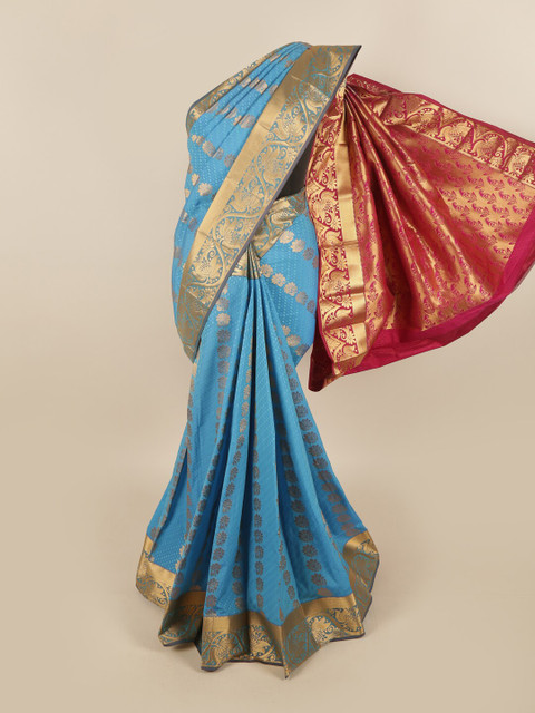 

Pothys Women Blue Woven Design