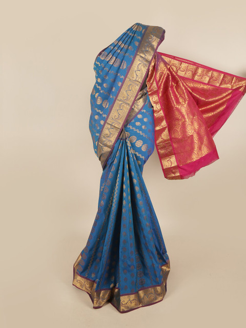 

Pothys Women Blue Woven Design