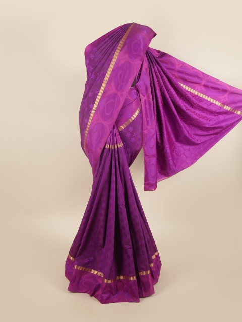

Pothys Women Violet Woven Design