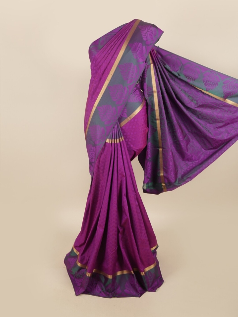 

Pothys Women Violet Woven Design
