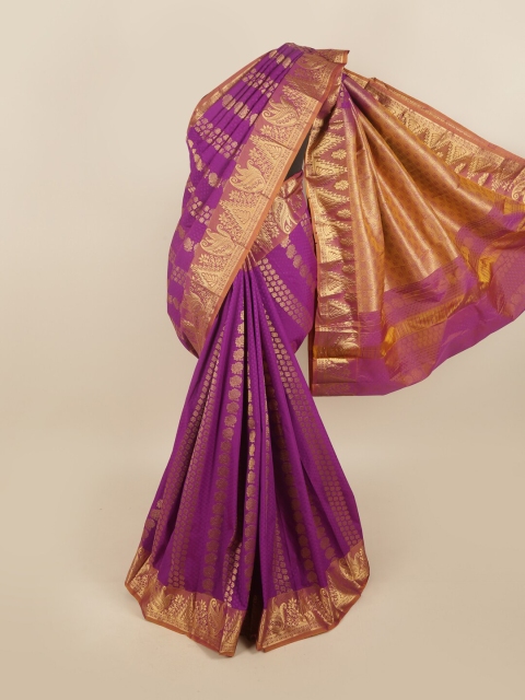 

Pothys Women Violet Woven Design
