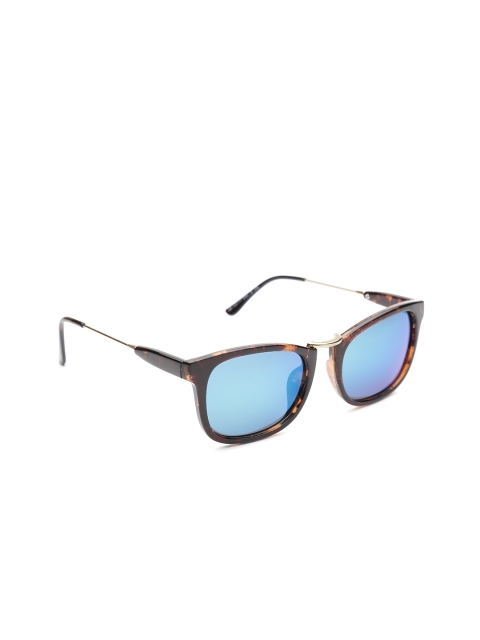 

Daniel Klein Women Polarised Mirrored Square Sunglasses DK4017, Blue