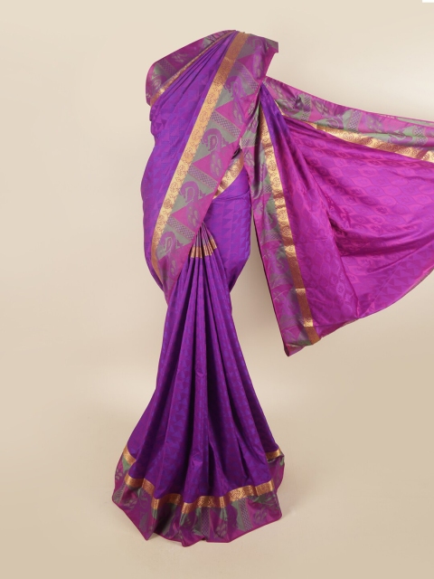 

Pothys Women Violet Woven Design