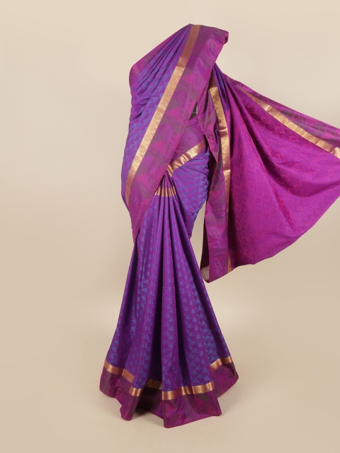 

Pothys Women Violet Woven Design
