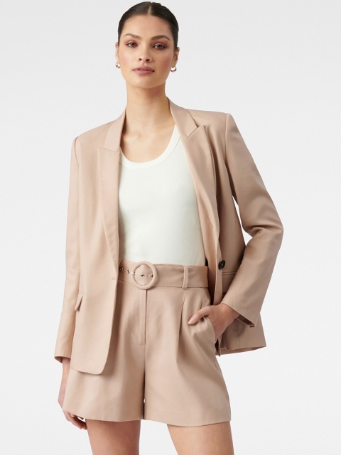 

Forever New Women Brown Solid Relaxed-Fit Single-Breasted Casual Blazer