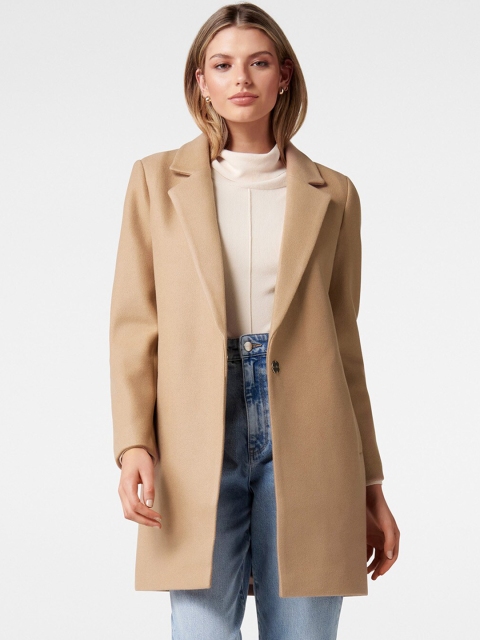 

Forever New Women Brown Solid Tailored-Fit Trench Coat