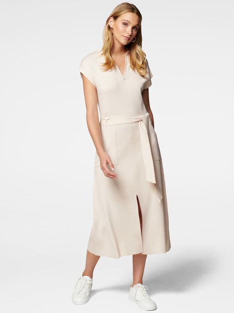 

Forever New Nude-Coloured Fit & Flare Midi Dress
