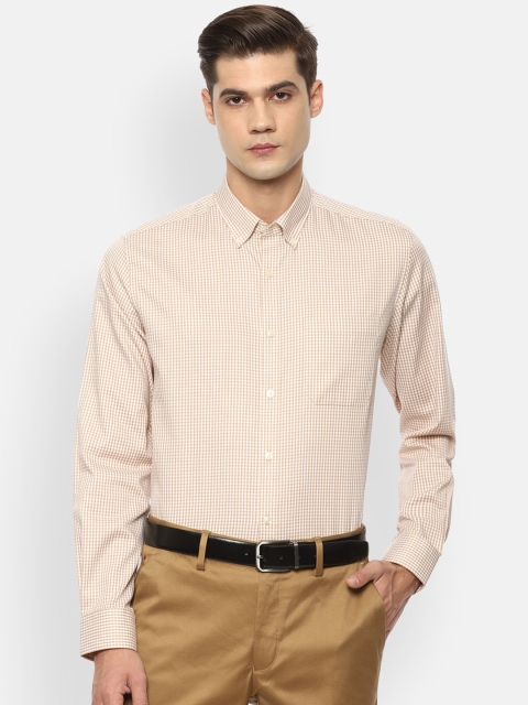 

Louis Philippe Men Beige Slim Fit Opaque Printed Casual Shirt