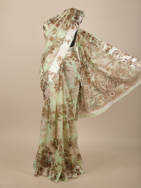 

Pothys Women Green Printed