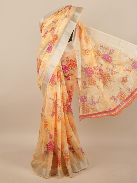 

Pothys Women Orange Printed