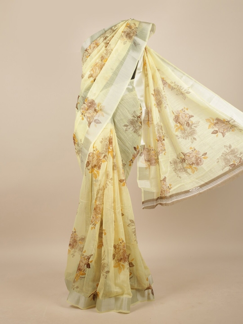 

Pothys Women Yellow Printed