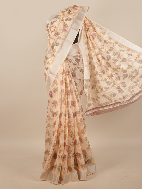 

Pothys Women Peach Printed