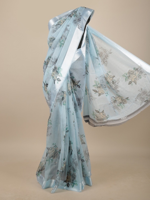 

Pothys Blue Floral Saree