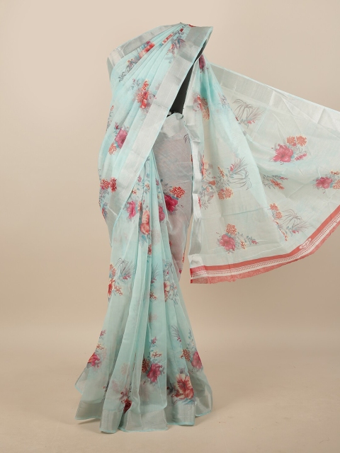 

Pothys Women Blue Printed