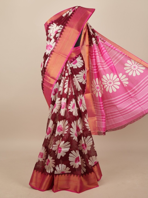 

Pothys Women Magenta Printed