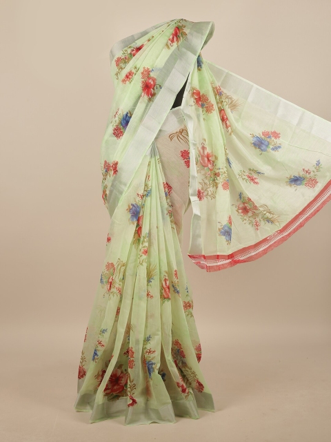 

Pothys Women Green Printed