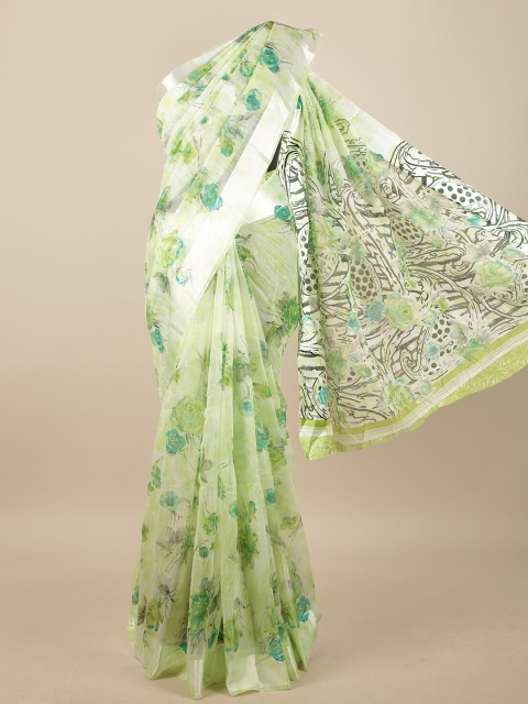 

Pothys Women Green Printed
