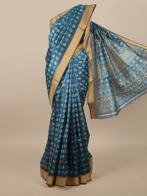 

Pothys Women Blue Printed