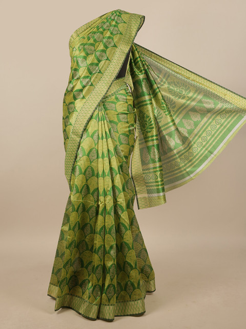 

Pothys Women Green Printed