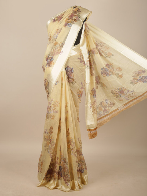 

Pothys Women Cream Printed