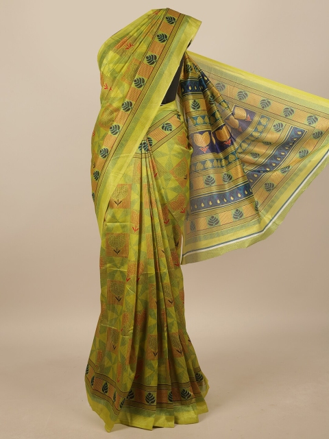 

Pothys Women Green Printed
