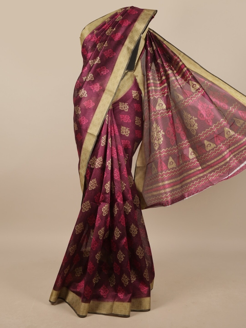 

Pothys Women Purple Printed