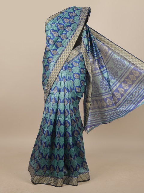 

Pothys Women Blue Printed