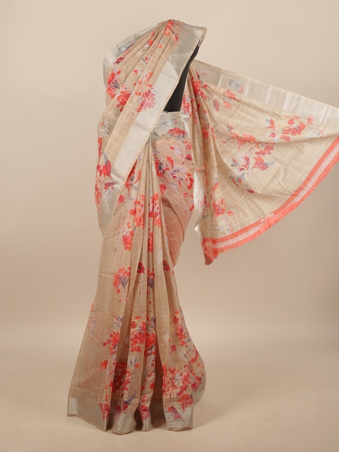 

Pothys Women Beige Printed