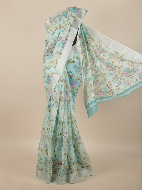 

Pothys Women Blue Printed