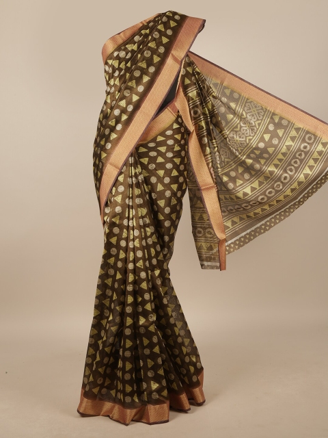 

Pothys Women Green Printed