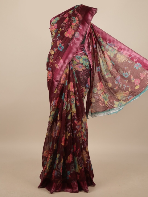 

Pothys Women Maroon Printed