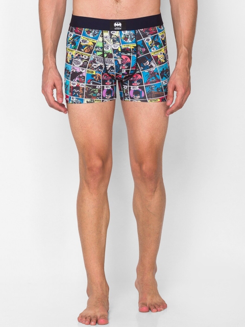 

Smugglerz Men Blue & Black Batman Printed Comfort-Fit Trunks