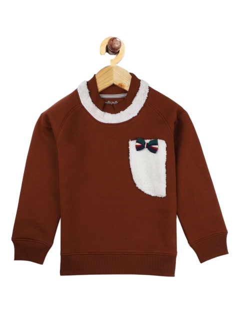 

Stupid Cupid Girls Brown Sweatshirt