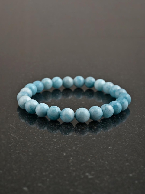 

Tistabene Men Blue Beaded Elasticated Bracelet