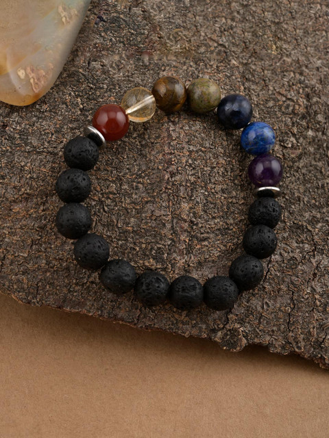 

Tistabene Men Multicoloured Elasticated Bracelet, Multi