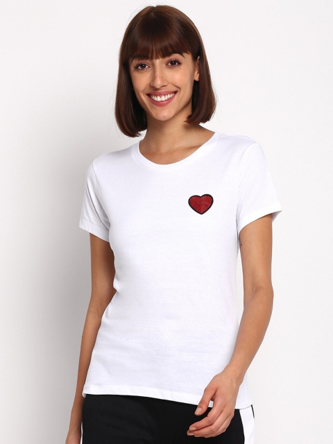 

SPARROWHAWK Women White T-shirt