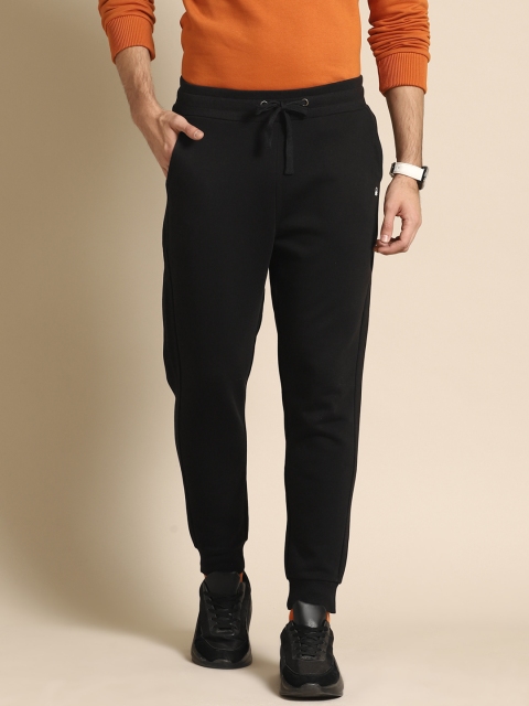 

United Colors of Benetton Men Black Solid Joggers