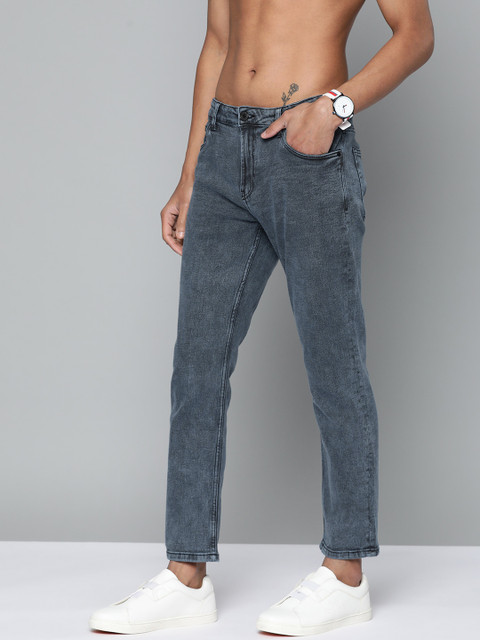 

Harvard Men Blue Tapered Fit Light Fade Stretchable Jeans