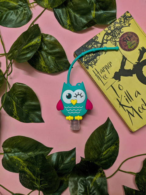

BLOOMSBERRY Owl Holder With Bubble Kiss Pocket Sanitizer - 30 ml, Blue