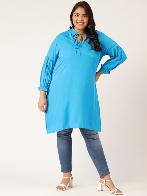 

Revolution Blue Viscose Rayon Tunic