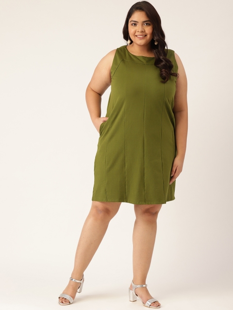 

Revolution Green A-Line Dress