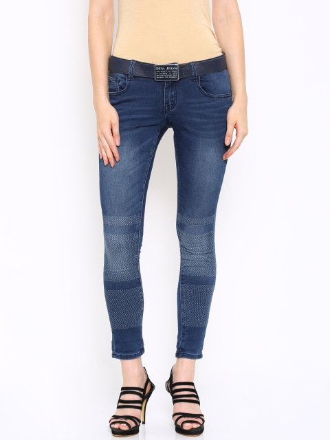 

Deal Jeans Women Blue Slim Fit Mid Rise Clean Look Jeans