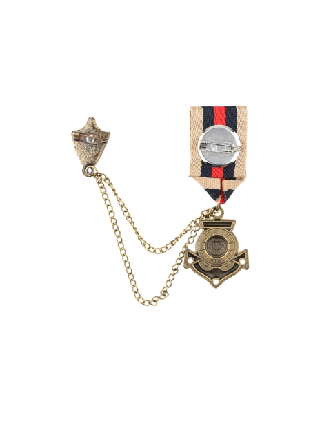 

The Tie Hub Men Gold-Toned Anchor-Shaped Badge Metal Lapel Pin